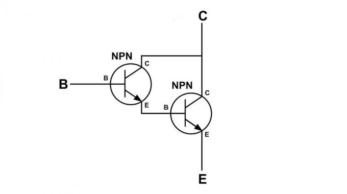 Siseelu Darlingtoni transistori