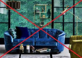 7 levinumad vead, mida tuleks vältida kaunistamiseks ja paigutus interjööri samet kodu