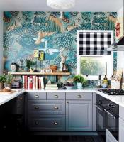 Kuidas kaunistada seina oma köök tapeet. 7 loomingulisi ideid.