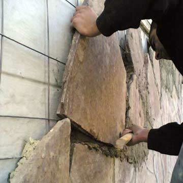 Viimistlus maja fassaad poorbetoonist kivi. Fotod teenuse Yandex pilte