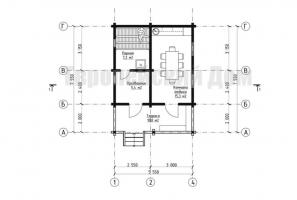 Bath 40 m2 kaks sissepääsu, on ebatavaline ja mugav