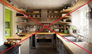 5 kõige tavalisemaid vigu, kui mööbli väike köök.
